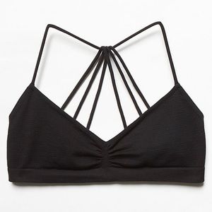 Free People Strappy Back Bra - Black